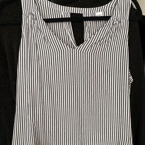Sleeveless Old Navy striped shirt.
